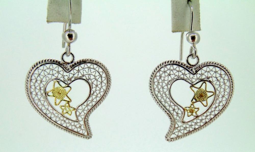 Orecchini filigrana in argento 925%° cod. 88010004